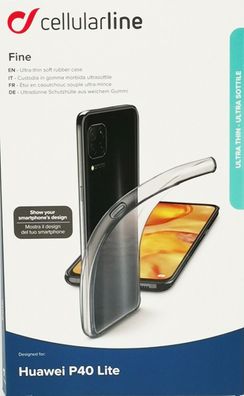Cellularline Fine Cover Schutzhülle Backcover für Huawei P40 Lite