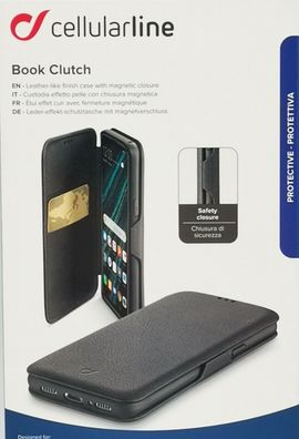 Tasche Schutzhülle für Huawei Mate 20 Lederoptik schwarz Book Clutch