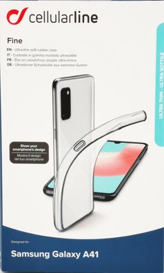 Cellularline Fine Cover Schutzhülle Backcover für Samsung Galaxy A41