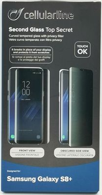 Cellularline Displayschutzglas Top Secret für Samsung Galaxy S8 +