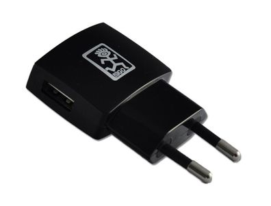 2GO Netz-Ladegerät 100V-240V - schwarz USB 1000mA
