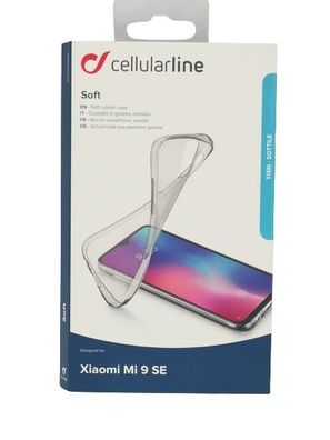 Cellularline Soft Cover Schutzhülle Backcover für Xiaomi Mi 9 SE