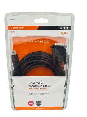 HDMI Video Anschlusskabel auf DVI-D 5m