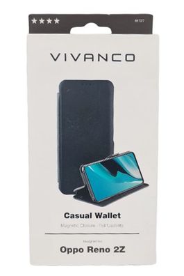 Tasche Schutzhülle Casual Wallet für Oppo Reno 2Z Magnetverschluss Stand