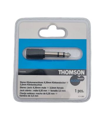 Thomson Klinkenstecker Audio Adapter 6,3mm Stecker auf 3,5mm Buchse