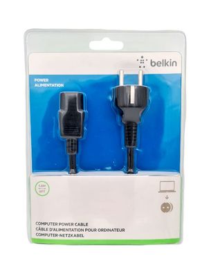 Belkin Universal Gerätekabel 1,8m Netz Strom Kabel Notebook PC IEC Computer