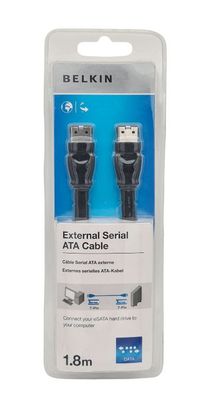Belkin Externes serielles ATA Kabel 7 Pin 1,8m schwarz