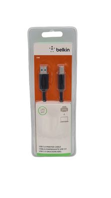 Belkin USB 3.0 Druckerkabel Gerätekabel USB A Stecker - USB B Stecker 1,8m Kabel