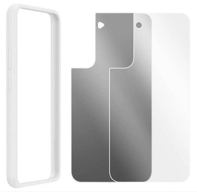 Samsung EF-MS901CWEGWW Rahmenhülle für Samsung Galaxy S22 Weiß Cover Hülle
