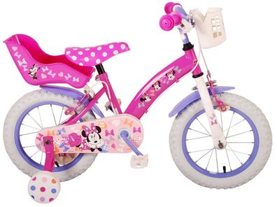 14 Zoll Fahrrad Kinder Mädchenfahrrad Kinderfahrrad Disney Minnie Mouse