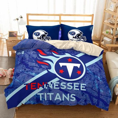 2tlg. Tennessee Titans Fußball bettbezug Kinder Geschenk Bettwäsche 135 x 200 cm