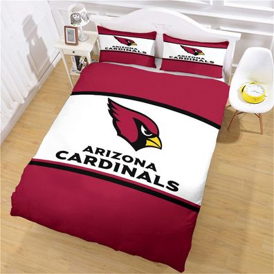 2tlg. Arizona Cardinals Fußball bettbezug Kinder Geschenk Bettwäsche 135 x 200 cm