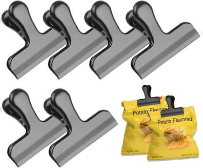 Taschenclips, Edelstahl-Hochleistungs-Chip-Clips für Beutel, ideal für