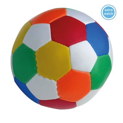 Softball Ø 18 cm bunt | extra weicher Spielball | Fußball für Kinder