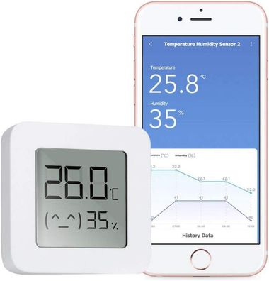 Thermo Hygrometer, Bluetooth Thermometer Hygrometer Innen, Kabelloses Digitales