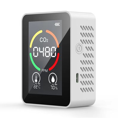 Kohlendioxid-Melder, Bekasa 5-in-1 Luftqualitätsprüfer Indoor CO2 Meter