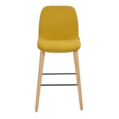 Esszimmerstuhl Luxus Gelb Stühle Stuhl Design Lehnstuhl Möbel Holzstuhl Neu