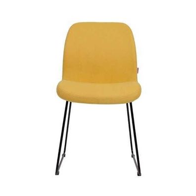 Stühle Gelb Luxus Design Polster Stuhl Büro Möbel Neu Esszimmer Textil Möbel