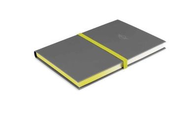 MINI Gradient Notebook - grau / energetic yellow