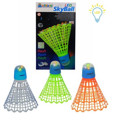 LED Sky Ball | XXL-Federball mit Licht | beleuchteter LED-Federball | sortiert