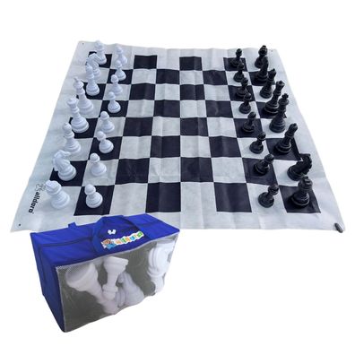 XXL Schach | großes Schachspiel | Spielfeld 1,58 x 1,58 m | Indoor & Outdoor