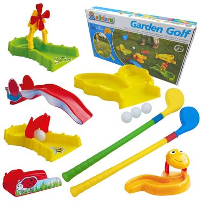 Garten Golf | Kinder Minigolf Spiel | 6 lustige Hindernisse | Indoor & Outdoor