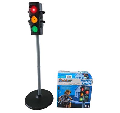 Verkehrsampel für Kinder | 75 cm hohe Spielzeugampel | Automatik & manuell