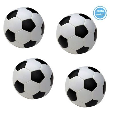 Softball 4er Set | Ø 10 cm, schwarz-weiß | kleine extra weiche Spielbälle für Kinder