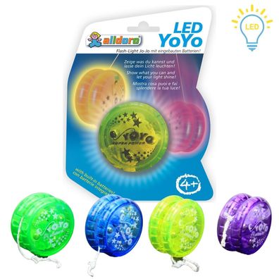 LED Yoyo | Jojo mit coolem Leuchteffekt beim Spielen | farbig sortiert