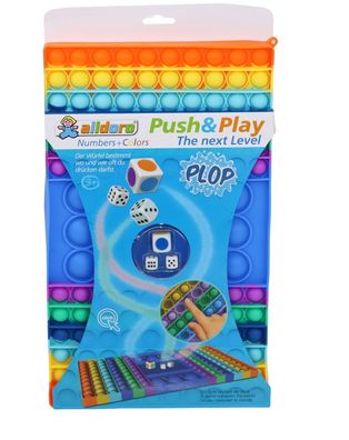 Push & Play - Würfelspiel | Pop it Spiel für 2 Kinder | 32,5 x 19 cm