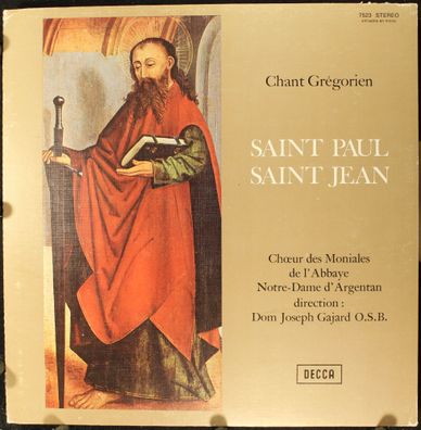 DECCA 7523 - Chant Grégorien - Saint Paul, Saint Jean