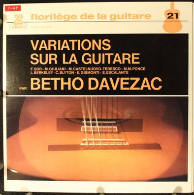 Erato STU 70926 - Variations Sur La Guitare