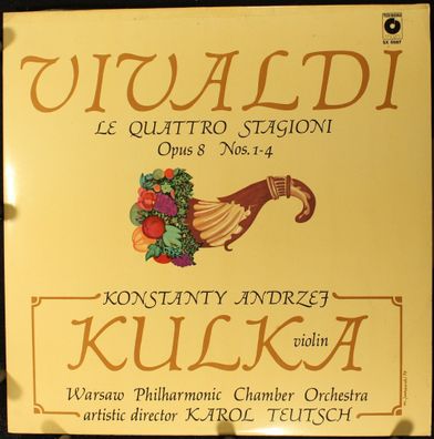 Polskie Nagrania Muza SX 0587 - Le Quattro Stagioni Opus 8 Nos.1-4