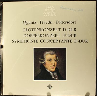 Telefunken SAWT 9429-B - Flötenkonzert D-dur / Doppelkonzert F-dur / Symphonie