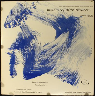 Cambridge Records CRS B 2833 - Music By Anthony Newman