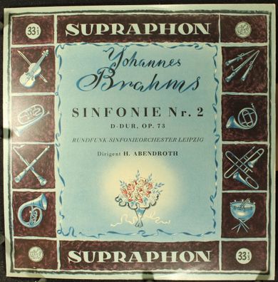 Supraphon LPV 56 - Symphony No. 2 In D Major, Op. 73