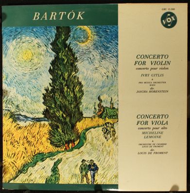 VOX (6) GBY 12.300 - Concerto For Violin / Concerto For Viola