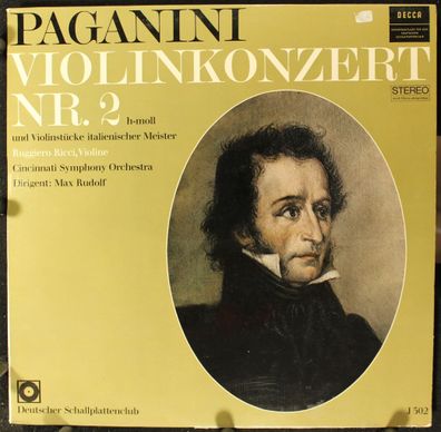 DECCA SBU 2057-N - Paganini: Violinkonzert Nr. 2 H-moll Und Violinstücke Italie