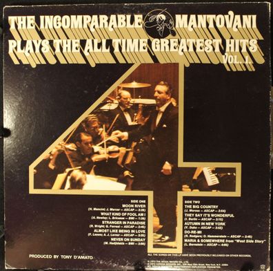 London Records XPS 906 - The Incomparable Mantovani Plays The All Time Greatest