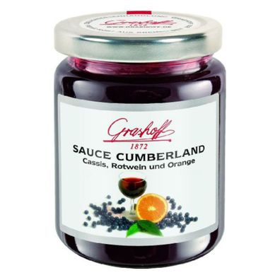 Grashoff Cumberland Sauce fruchtig frisch pikant mit Rotwein 200ml