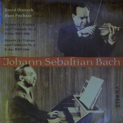 Eterna 8 20 360 - Sonate Für Violine Und Cembalo Nr. 2 A-Dur BWV 1015 / Nr. 3 E