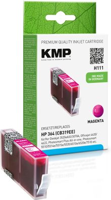 KMP H111 magenta Tintenpatrone kompatibel mit HP Deskjet HP 364 (CB319EE)