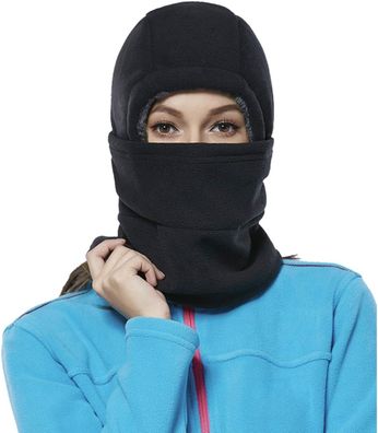 1 Stück winddichte Maske Outdoor Winter Sturmhaube Fleece Kapuze Skimaske für Damen