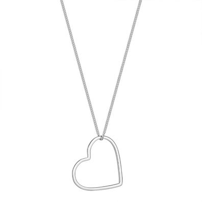 Durchbrochene Herz Halskette, Sterling Silber Halskette, Mode Halskette