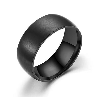 Ring klassisch matt aus Edelstahl Unisex (Ring, 1-tlg), Modering