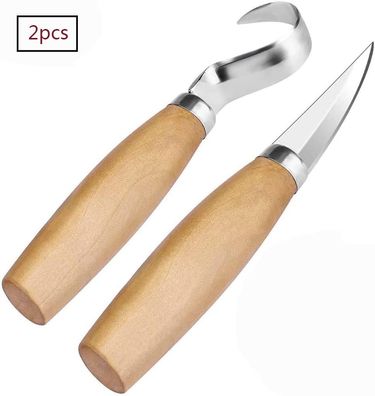 ETEPON Schnitzmesser, Werkzeug Kerbschnitzmesser Schälmesser mit Messer Hülse