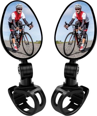 Fahrradspiegel: Universelle Mini-Rückspiegel aus Glas