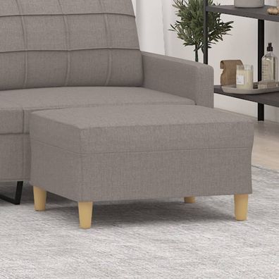 vidaXL Fußhocker Taupe 70x55x41 cm Stoff