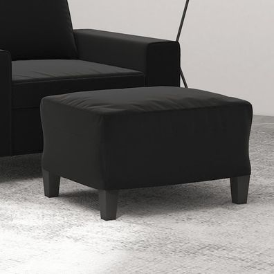 vidaXL Fußhocker Schwarz 60x50x41 cm Mikrofasergewebe