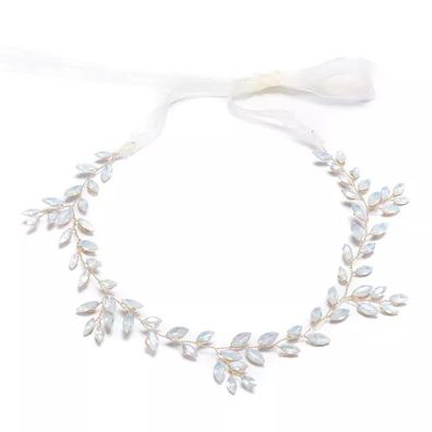 Hochzeit Kopfschmuck für die Braut Opal Braut Stirnband mit Kristall Frauen handgefe